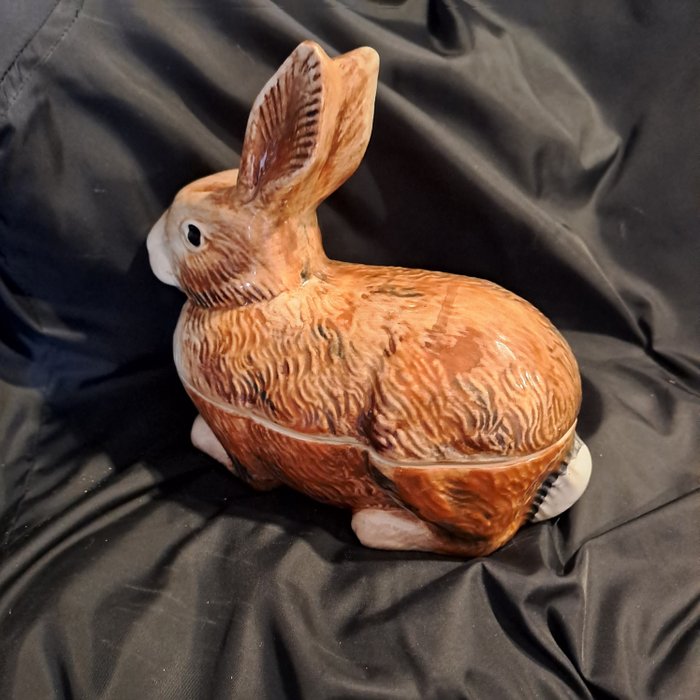 Keukencontainer - Schitterend en zeldzaam aardewerk - Grand Lièvre - Grote Hare - collectorsitem gesigneerd Michel