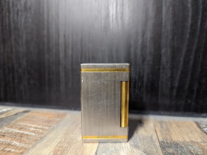 S.T. Dupont - Line d - Briquet de poche - Plaqué argent, Plaqué or