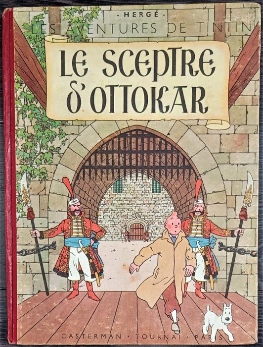 Tintin T8 - Le Sceptre d'Ottokar (B1) - C - EO couleurs - 1 Album - 1947