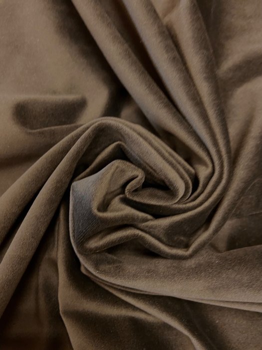 義大利製造的華麗深棕色天鵝絨，毫無保留！ - 室內裝潢織物 - 750 cm - 150 cm