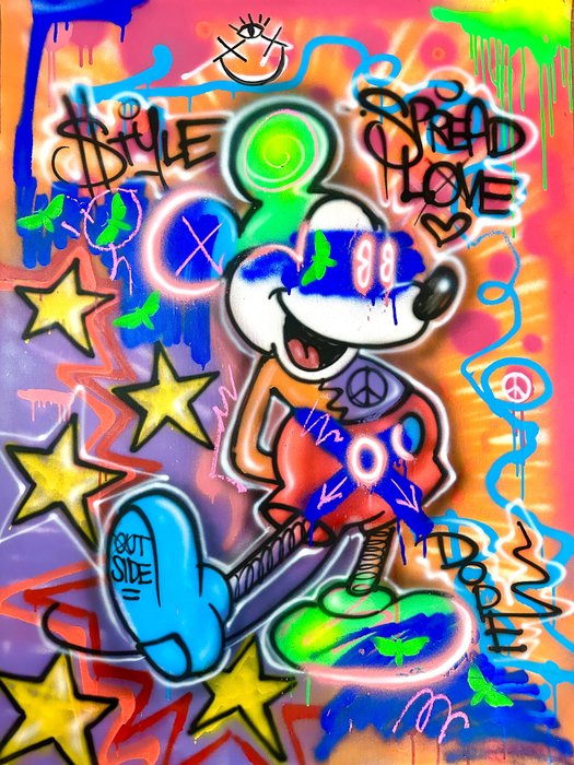 Outside - Mickey Mouse Spread Love  - mix neon series