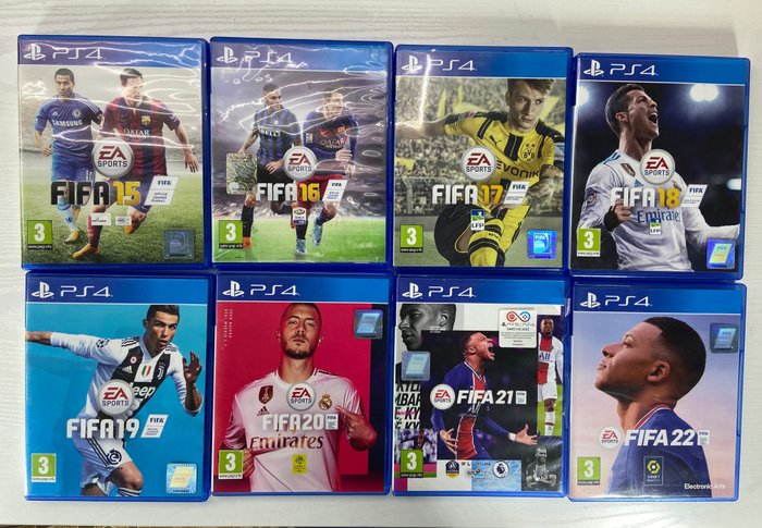 Sony - PLAYSTATION 4 (PS4) - FIFA collection 15-22 - Video game set (8) - In original box