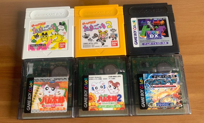 Nintendo - Classic Gameboy games lot (1997-2001) Japanese version - Gameboy Color - Videospill-sett (6)