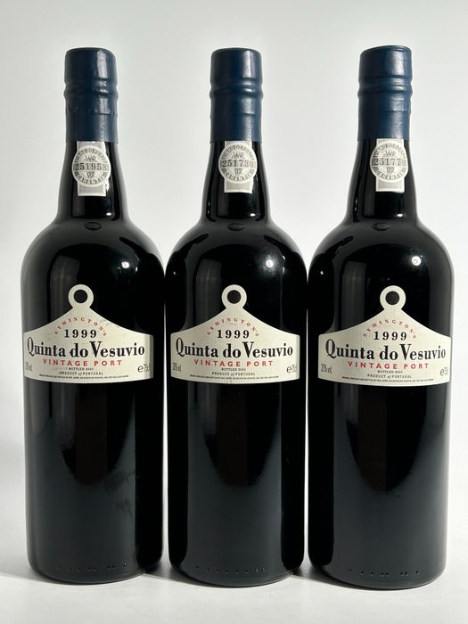 1999 Quinta do Vesuvio - Oporto Vintage Port - 3 Flasker (0,75 L)