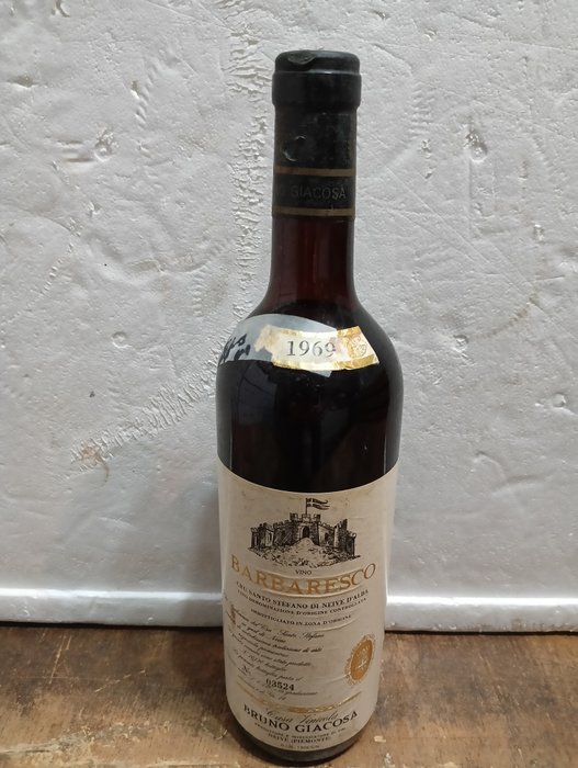 1969 Giacosa Bruno, Cru Santo Stefano di Neive d'Alba - Barbaresco - 1 Flasker (0,75 L)