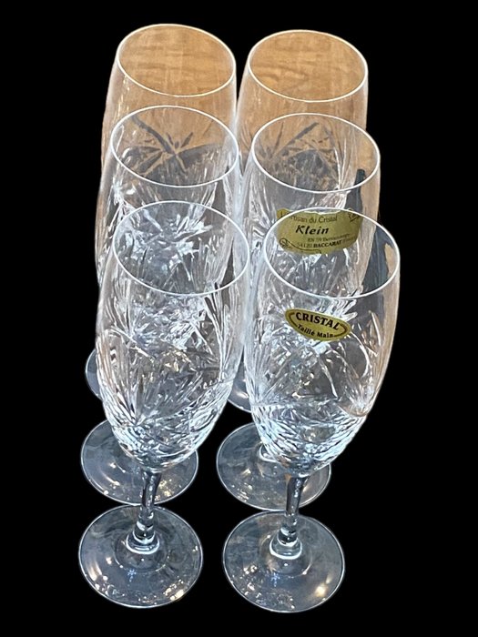 Klein - Baccarat - Calice da champagne (6) - Cristallo