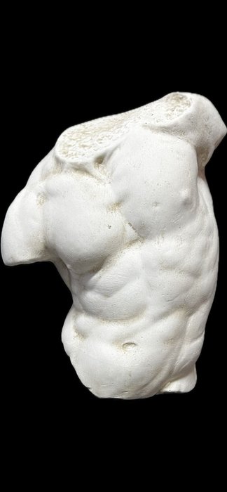 Sculpture, Torso Gaddi - 36 cm - marble dust