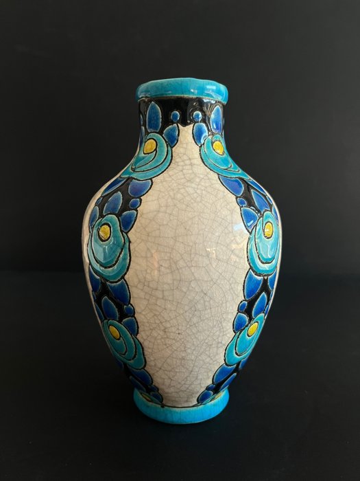 Keramis Boch - Vase -  Dekor 704  - Fayence
