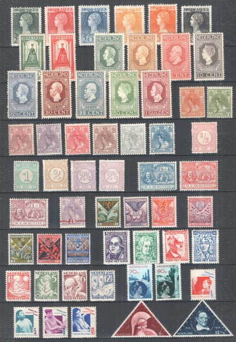 荷兰 1876/1936 - NVPH 30/288 之间的印章选择