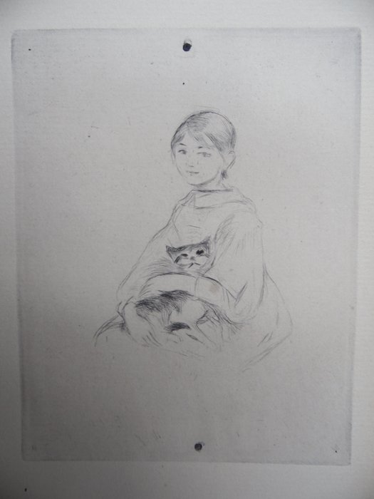 Berthe Morisot (1841-1895) - Jeune fille au chat