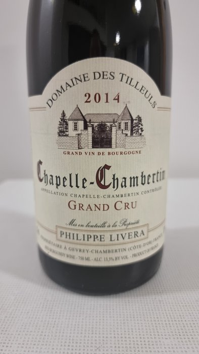 2014 Chapelle Chambertin Grand Cru - Philippe Livera - Bourgogne - 1 Bottle (0.75L)