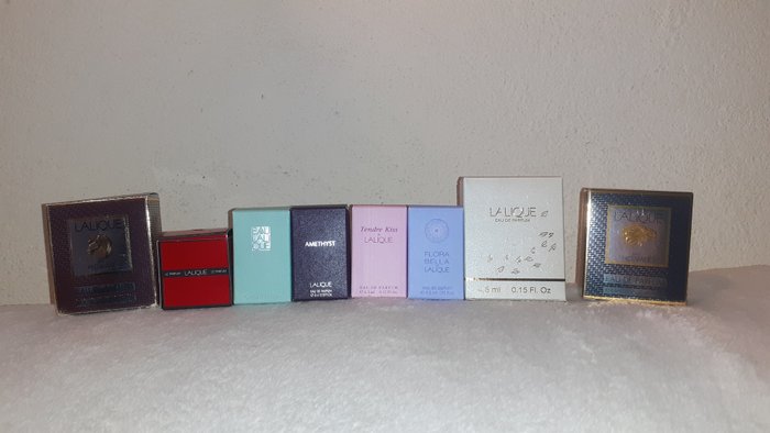 Lalique - Sticluță Parfum (8) - Miniaturi - Cristal