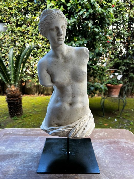 Skulptur, Busto dell'afrodite di Milo - 48 cm - Marmorstaub