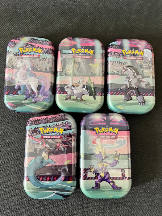 Pokémon - 5 Sealed box - Galar Power Mini tins - Sword and Shield