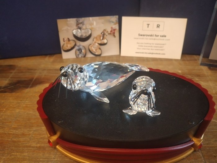 Figurine - Swarovski - Seal 012261 - Seal Mini 012530 -  (2) - Kristall