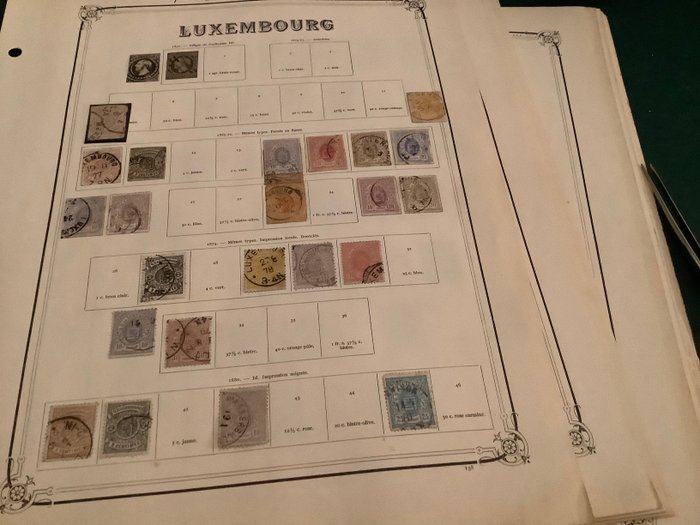Luxemburgo 1852/1953 - Coleção forte com boas séries TBC e melhores clássicos - Michel 1/473