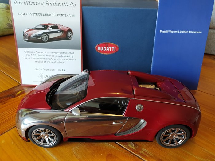 Autoart 1:18 - 1 - Coche a escala - Bugatti Veyron Centenaire Edition "Achille Varzi" de 2009 (70957) - N° 416