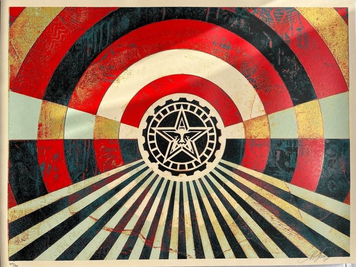 Shepard Fairey (OBEY) (1970) - Tunnel Vision Alternative Gold