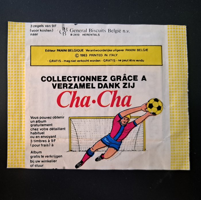Panini - Football Belgium 83 Cha-Cha version - 1 Pack