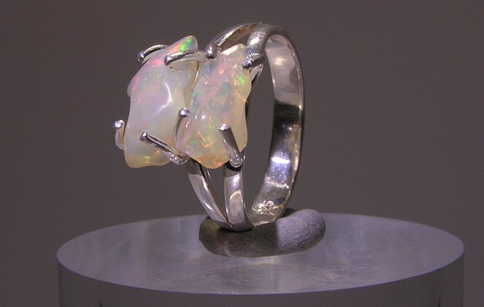 Pierścień Biżuteria - Wysokość: 29 mm - Szerokość: 20 mm- 3.65 g - (1)