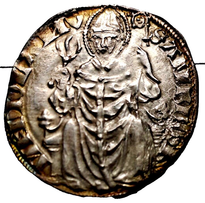 意大利 - 米兰. Bernabò e Galeazzo II Visconti (1355-1378). Grosso da 2 Soldi