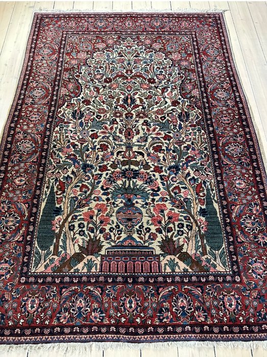 Antique Persian Keshan in mint condition - Ghoum - 地毯 - 135 cm - 202 cm