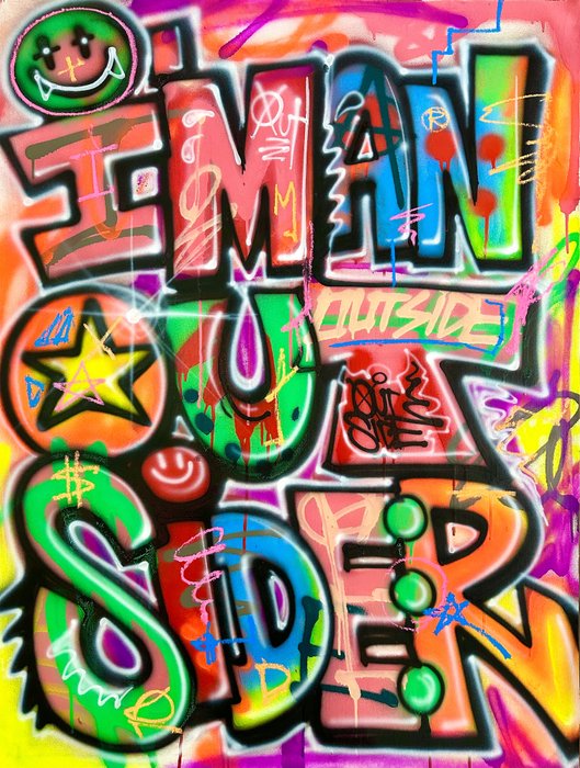 Outside - Outsider Ramones graffiti Spraypaint