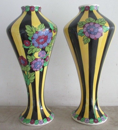 Keramis Boch Charles Catteau - 花瓶 (2)  - 陶瓷