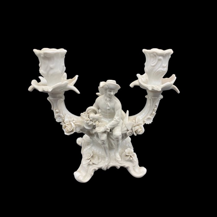 Capodimonte - Figurine - Candelabro - Porcelain