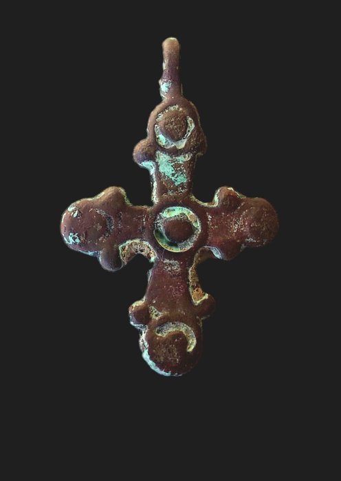 拜占庭帝國 青銅色 十字架 - 31 mm