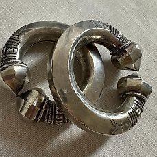 Paar armbanden – Zilver – India – midden 20e eeuw