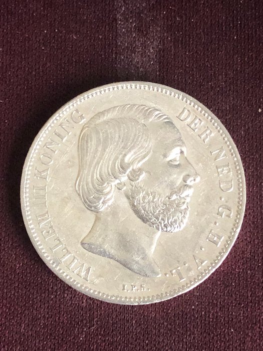 Alankomaat. Willem III (1849-1890). 1 Gulden 1865