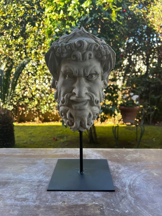 Skulptur, Testa del fauno pompeiano - 35 cm - marmorstøv