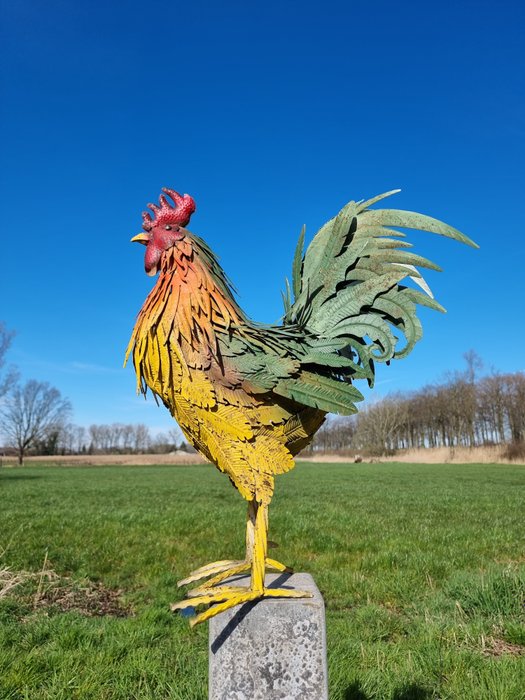 Figurin - Xl metal rooster - Järn (gjutjärn/smidesjärn)