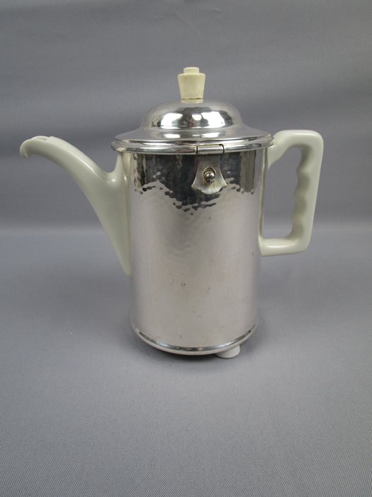 Hersteller : Thermisol, Bauscher Lizenz & Fürstenberg Bauhaus - Art Deko - Kaffee / Tee - Warmhaltekanne - 0,5 l - 咖啡及茶水用具 - 瓷, 镀银