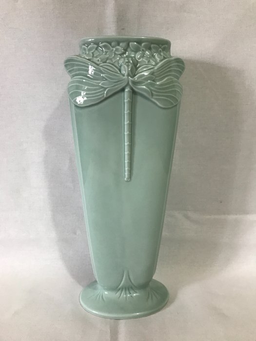 Christofle - 花瓶 -  未找到 XL 花瓶 31 厘米“La Libellule”签名  - 瓷