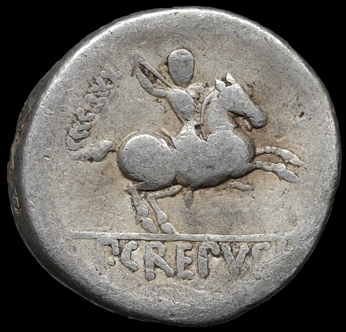 Ρωμαϊκή Δημοκρατία. P. Crepusius, 82 BC. Denarius Rome