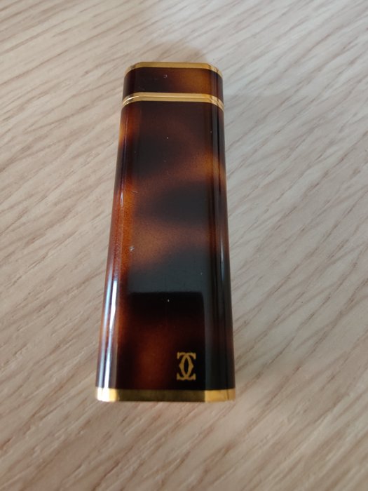 Cartier - Feuerzeug - Vergoldet, Chinalack