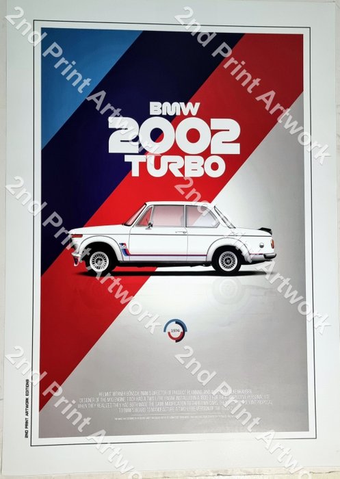 N.D. - Stampa - Collector Limited Edition - BMW 2002 Turbo - 1974 - Factory Poster - BMW