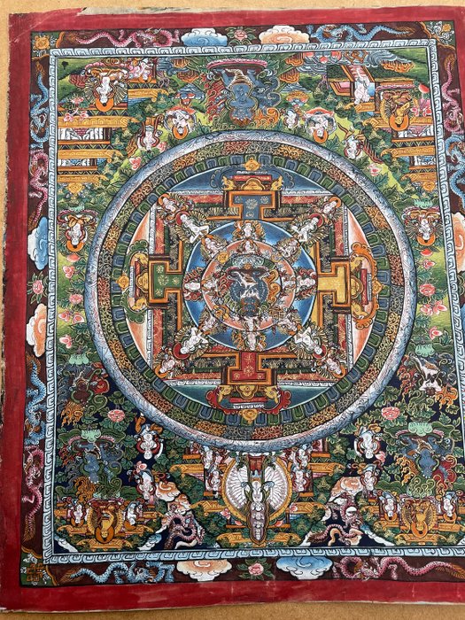 Antieke Tibetaanse Thangka - onbekend - Aasia