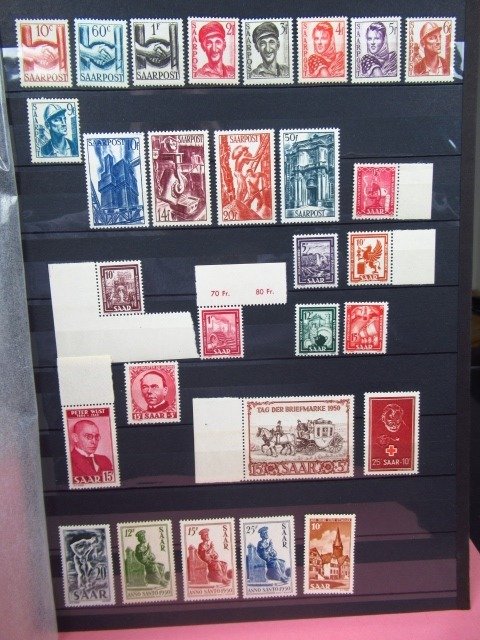 Sarre 1948/1951 - frimerkesamling