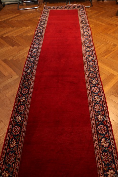 精美老卡尚波斯地毯婆婆红地毯 - 地毯 - 4.12 cm - 1.05 cm