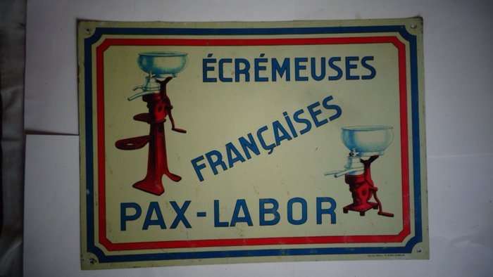 Wall plate (1) - Ecremeuses Francaises Pax Labor