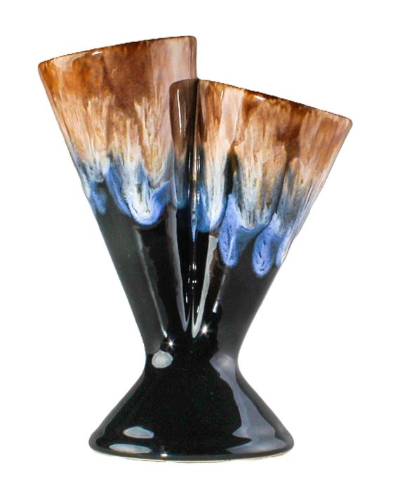 Faiencerie de Thulin - Vaso -  due fusi in uno  - Ceramica