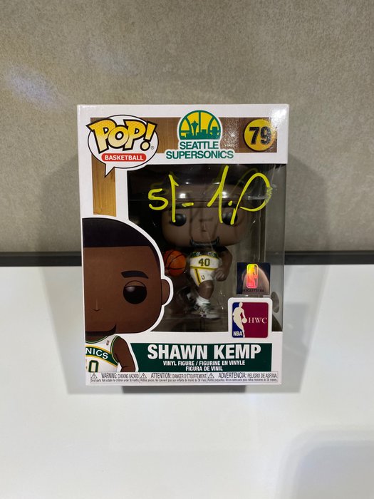 Shawn Kemp signed (PSA) Funko-pop! Basketbal #79 Seattle SuperSonics 