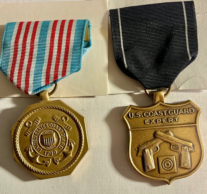 美國 - 獎牌 - Zwei Amerikanische - Auszeichnungen - Orden - Antarktis