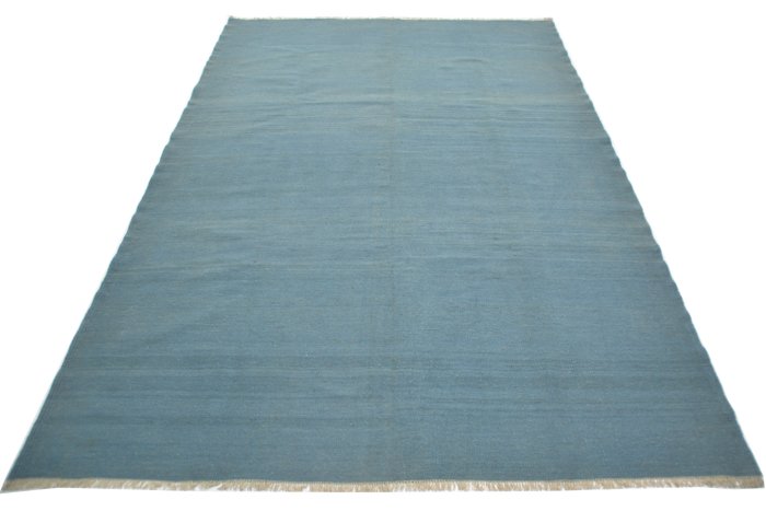 手工编织 Ghashgai Kilim 羊毛新蓝色 - 地毯 - 297 cm - 199 cm