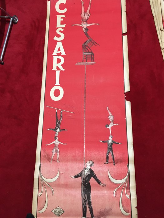 autre - Affiche cirque perchistes - Década de 1900