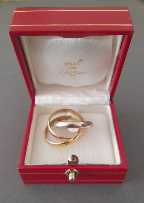 Cartier - 戒指 - Trinity - 18K包金 玫瑰金, 白金, 黄金 