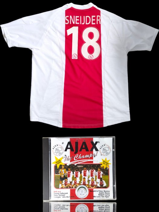 AJAX - Niederländische Fußball-Liga - Sneijder - 2003 - Fußballtrikot